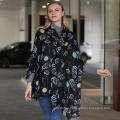 Fashion women soft cotton Printed shawl Viscose lady fashion sequin Paillette scarf factory china